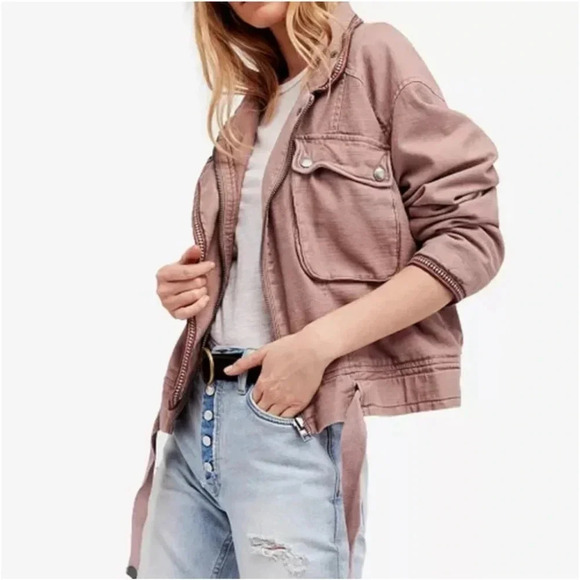 Free People Flight Line Bomber Jacket Size S - Picture 14 of 14